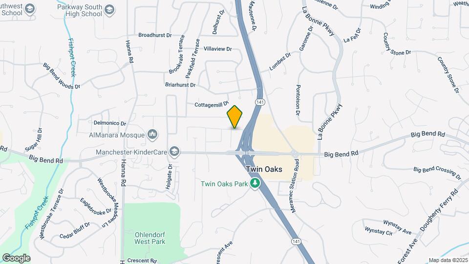 1208 Eagleshire Dr Mapa y Detalles de la Ubicación