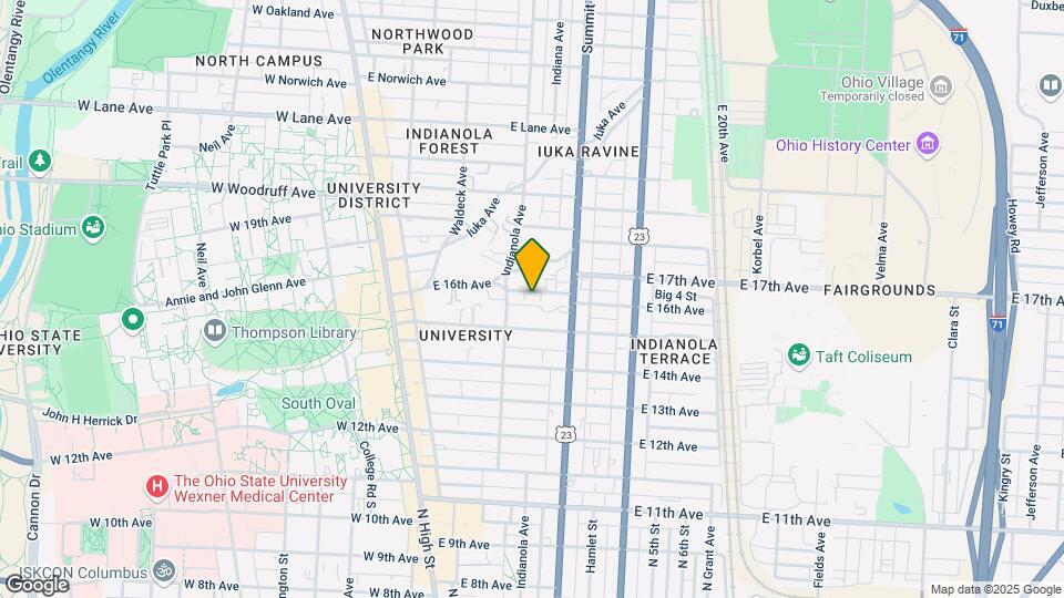 195 E 16th Ave Mapa y Detalles de la Ubicación