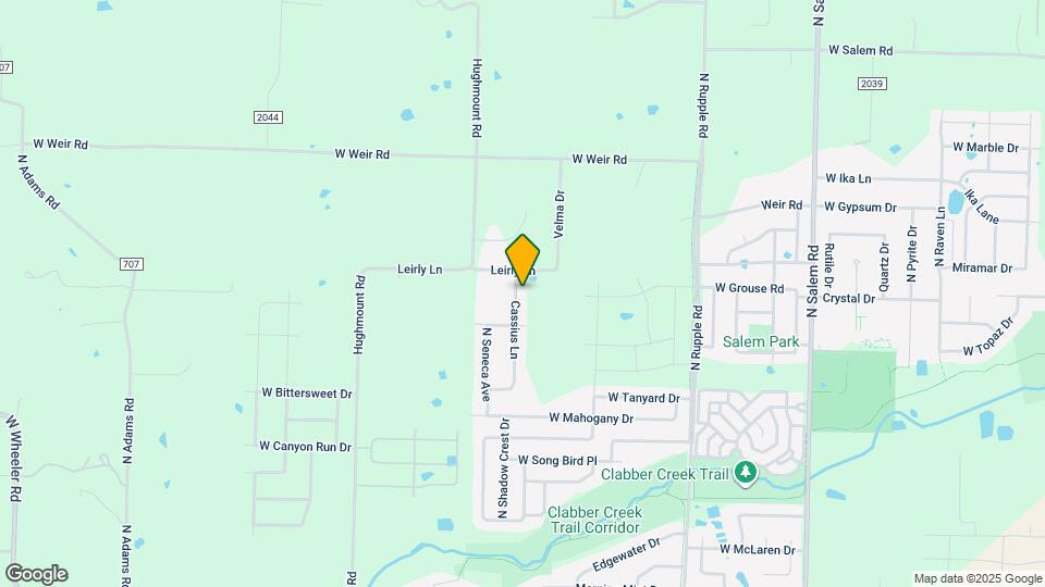 2958 N Cassius Ln Map and Location Details