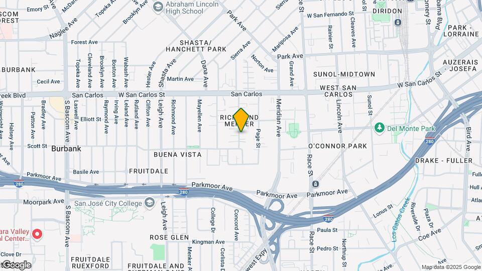424 S Willard Ave Mapa y Detalles de la Ubicación