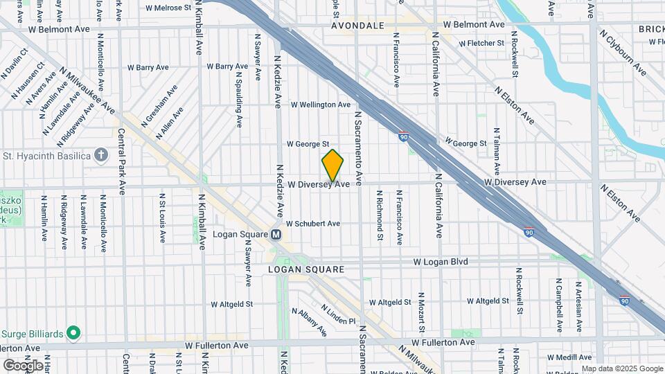 3041 W Diversey Ave, Unit 3040 - 2S Mapa y Detalles de la Ubicación
