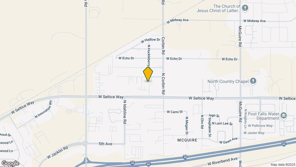 845 N Siony Ln Map and Location Details