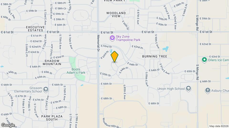 6368 S 85th E Ave Map and Location Details