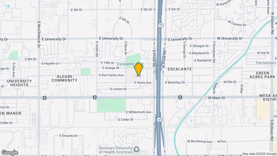1020 S Lola Ln Map and Location Details