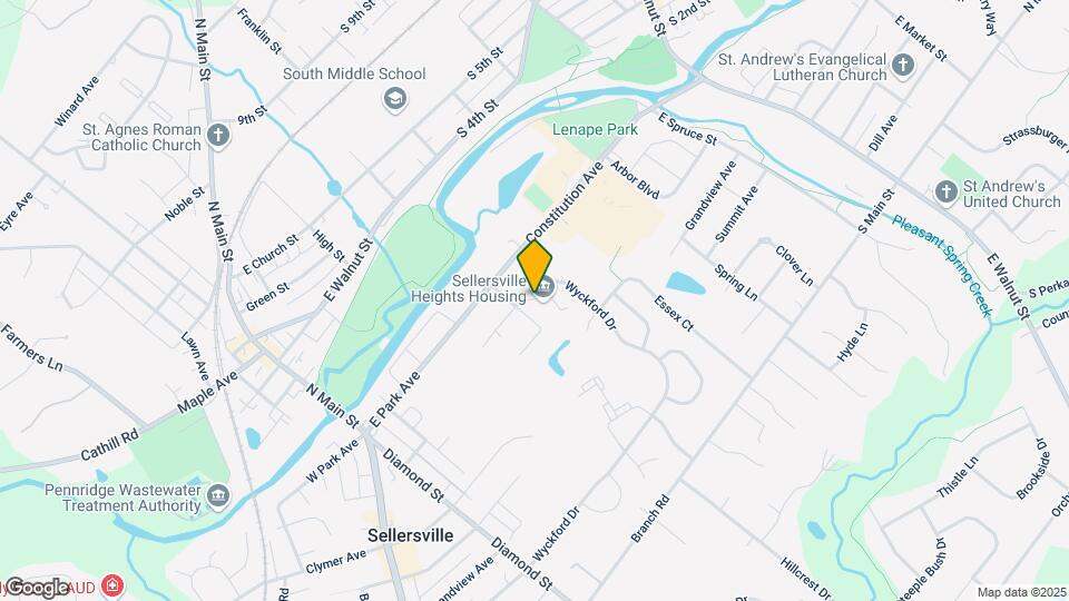 Sellersville Heights Map and Location Details