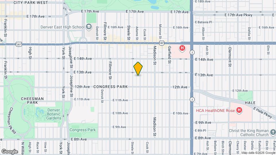 1255 Adams St Map and Location Details