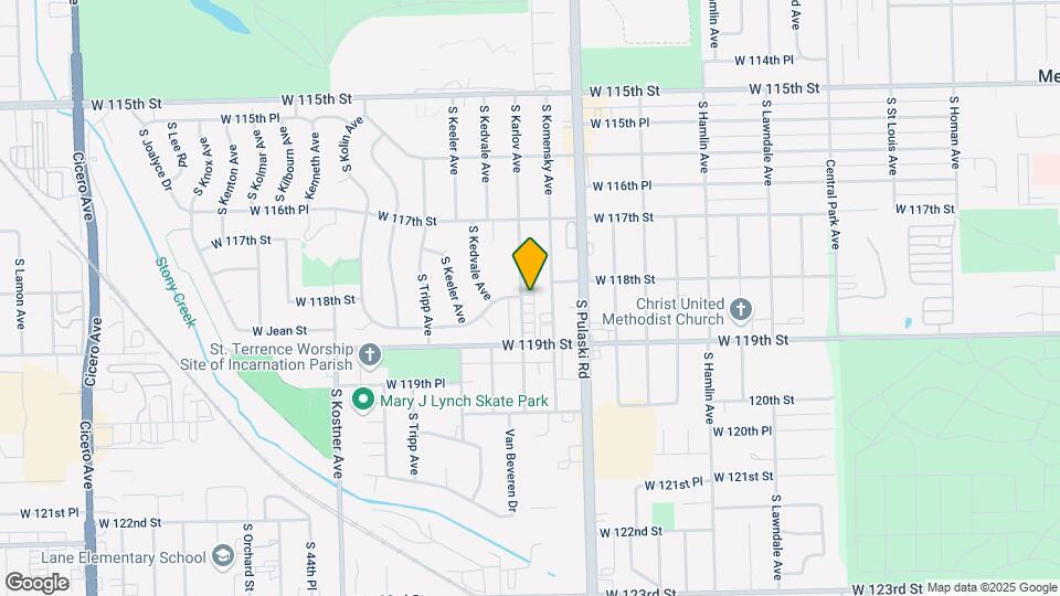 11821-11831 S Karlov Ave Mapa y Detalles de la Ubicación