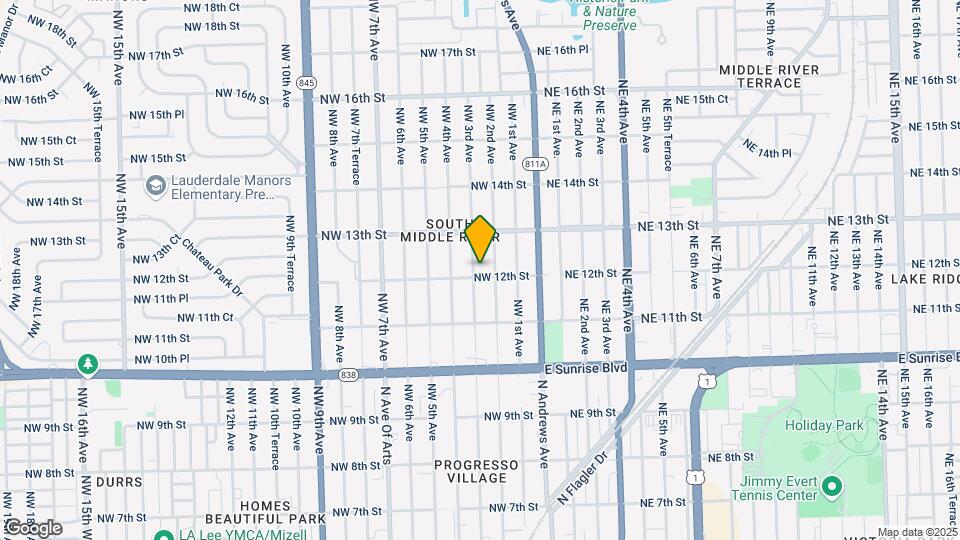 1204 NW 3rd Ave Map and Location Details