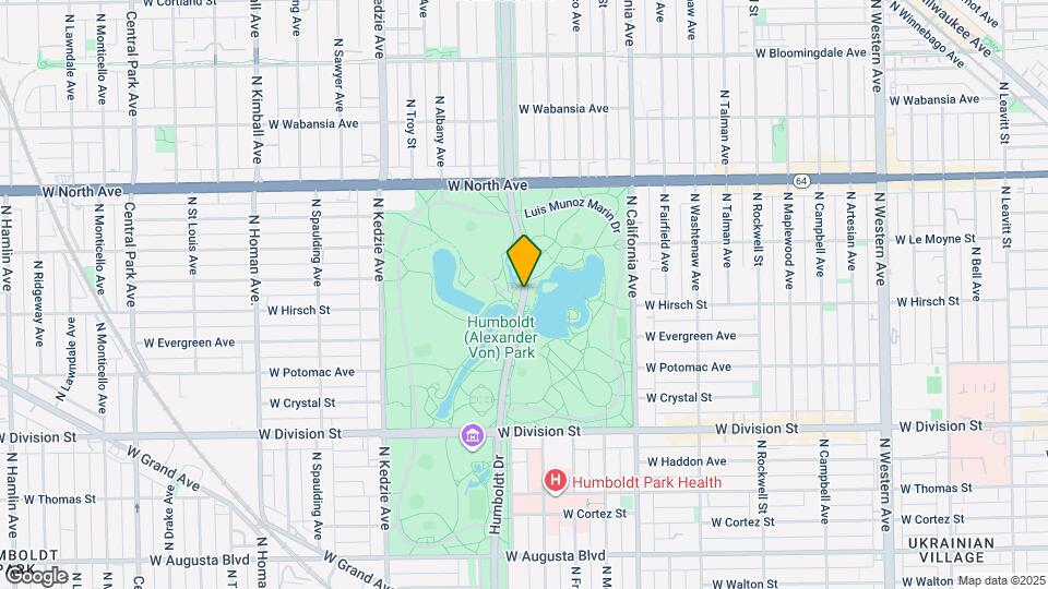 1852 N Humboldt Dr Map and Location Details