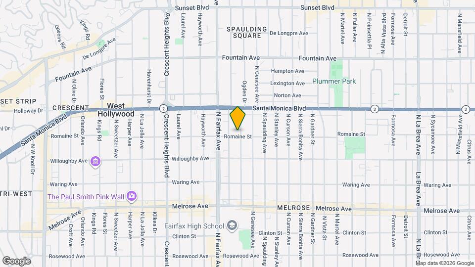 939-1001 N Ogden Dr Map and Location Details