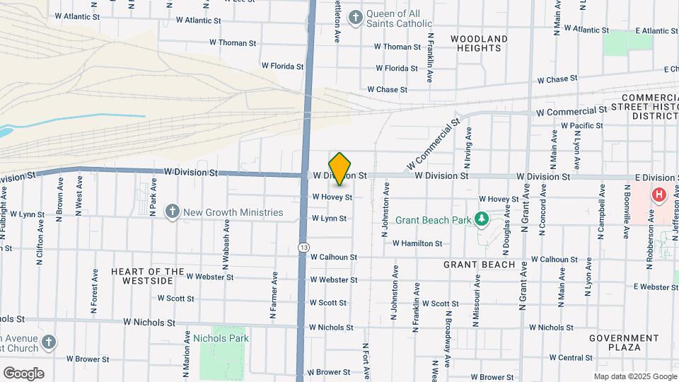 1421 W Hovey St Map and Location Details