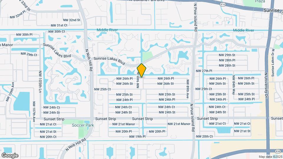 2631 NW 94th Ave Map and Location Details