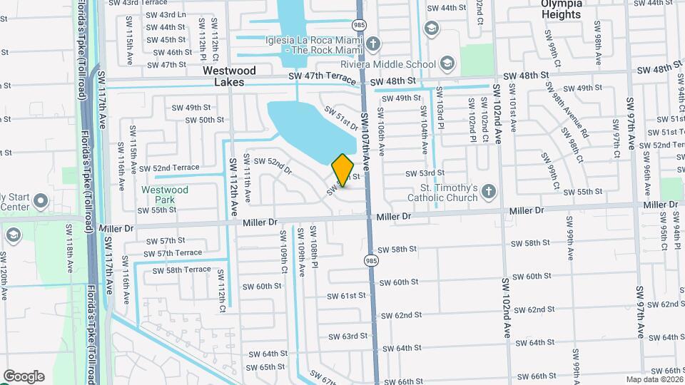 10750 SW 55th Terrace Map and Location Details