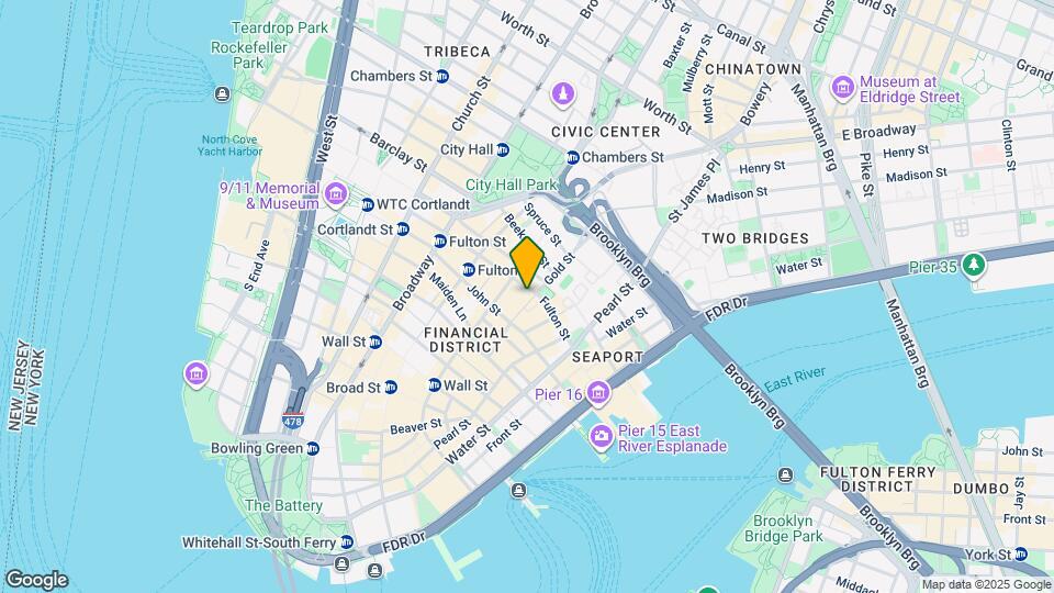 88 Fulton St Map and Location Details