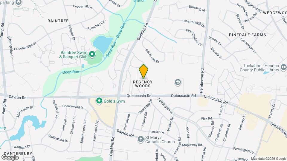 1501 Bronwyn Rd Map and Location Details