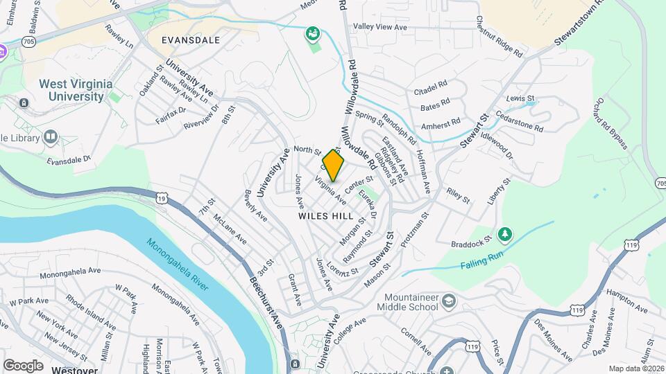 500 Melrose St Map and Location Details