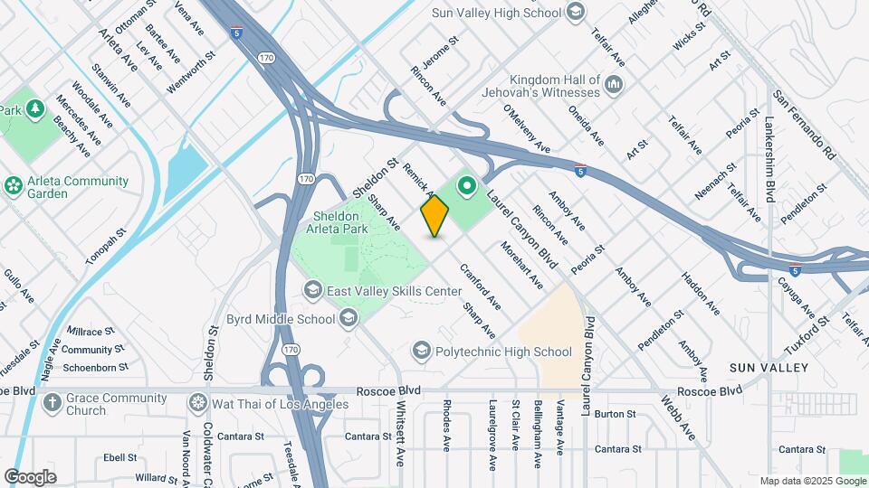 8703 Cranford Ave Map and Location Details
