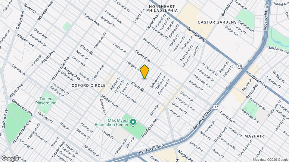 6835 Souder St Map and Location Details