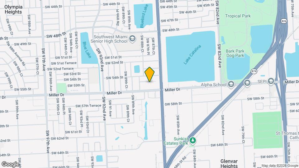 8764 SW 54th Terrace Map and Location Details