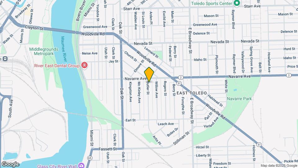 817 Butler St Map and Location Details