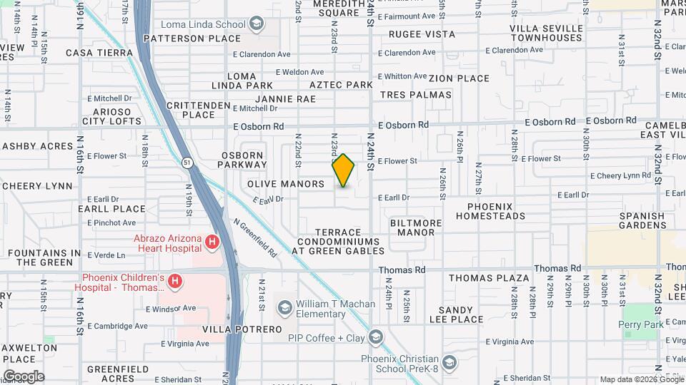 2312 E Curnow Dr Map and Location Details
