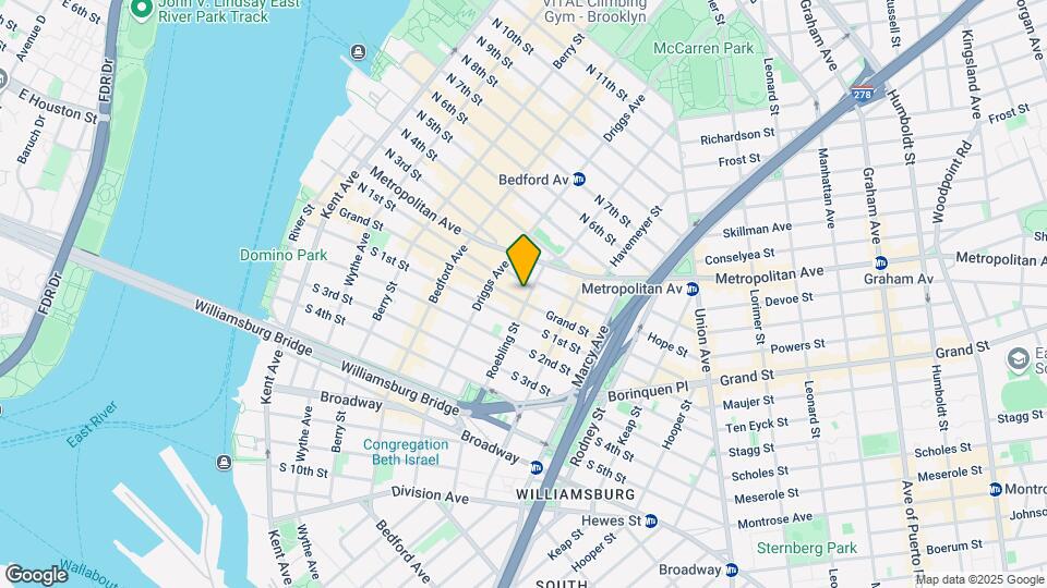 174 Roebling St Mapa y Detalles de la Ubicación