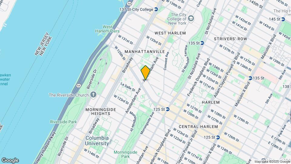 1349 Amsterdam Ave Map and Location Details