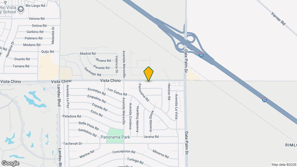 68695 Vista Chino Map and Location Details