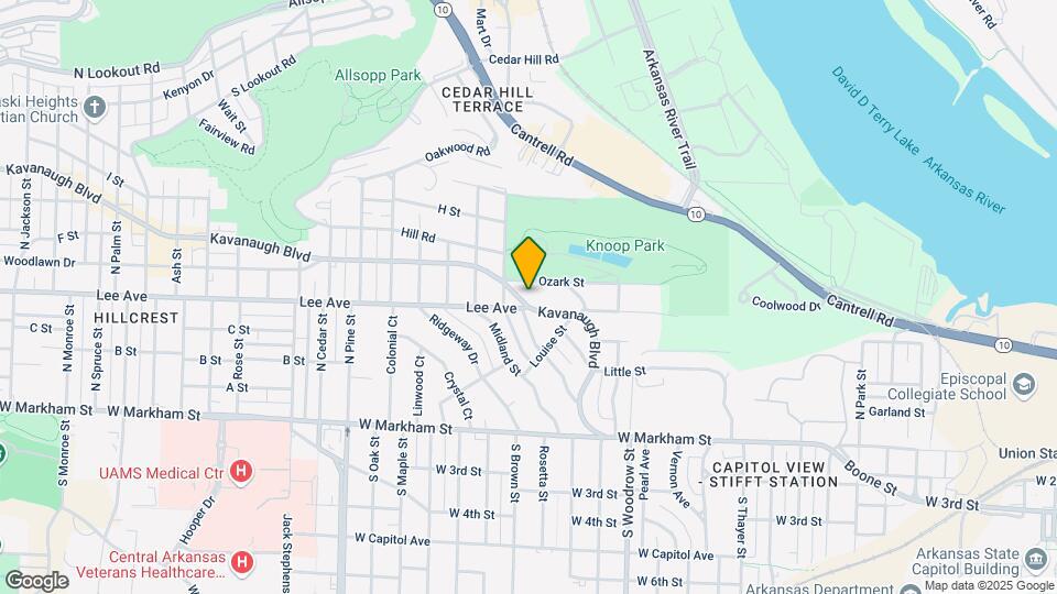 1508 Kavanaugh Blvd Map and Location Details