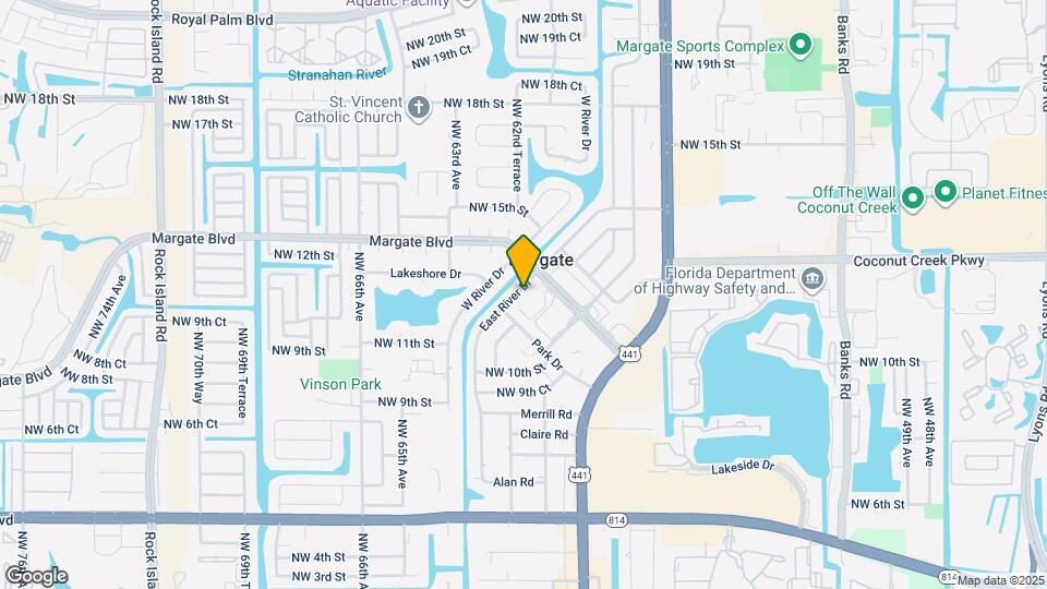 1212 E River Dr Map and Location Details