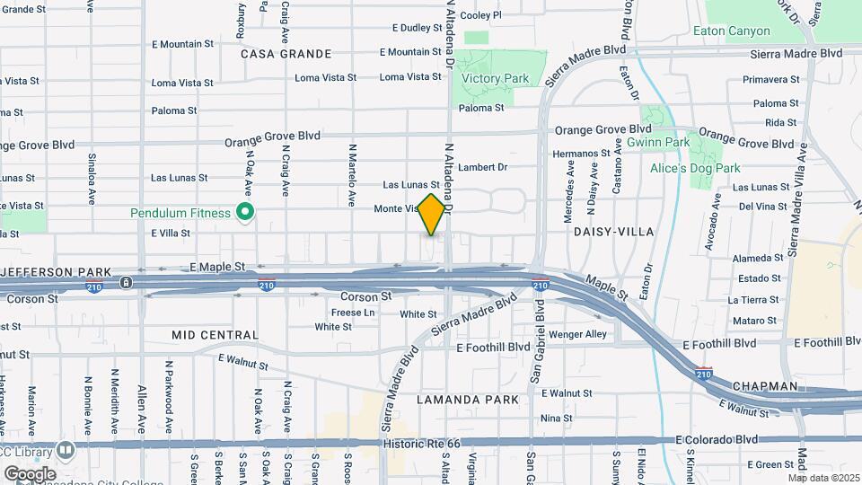 2480 E Villa St Map and Location Details