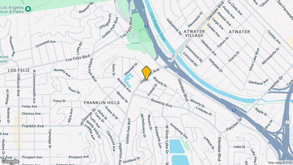 2966 Hyperion Ave Map and Location Details