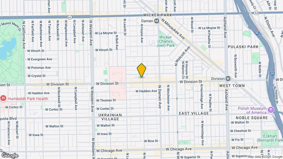 2100 W Division St Map and Location Details
