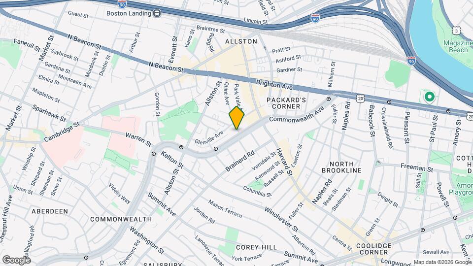 52 Brighton Ave Map and Location Details