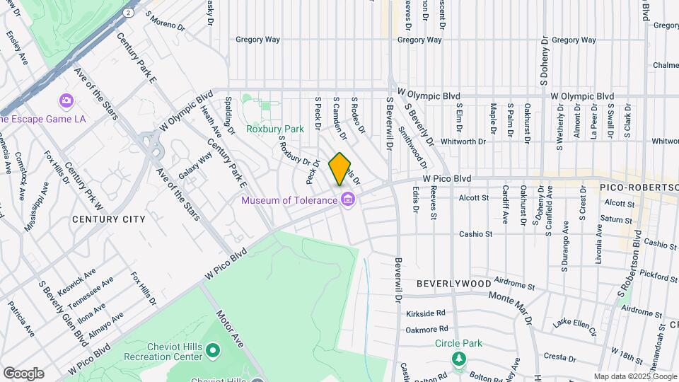 1360 Roxbury Dr Map and Location Details