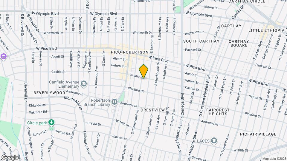 1508 S Shenandoah St, Unit 1508-3 Mapa y Detalles de la Ubicación