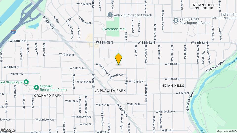 3534 W 11th St N Map and Location Details