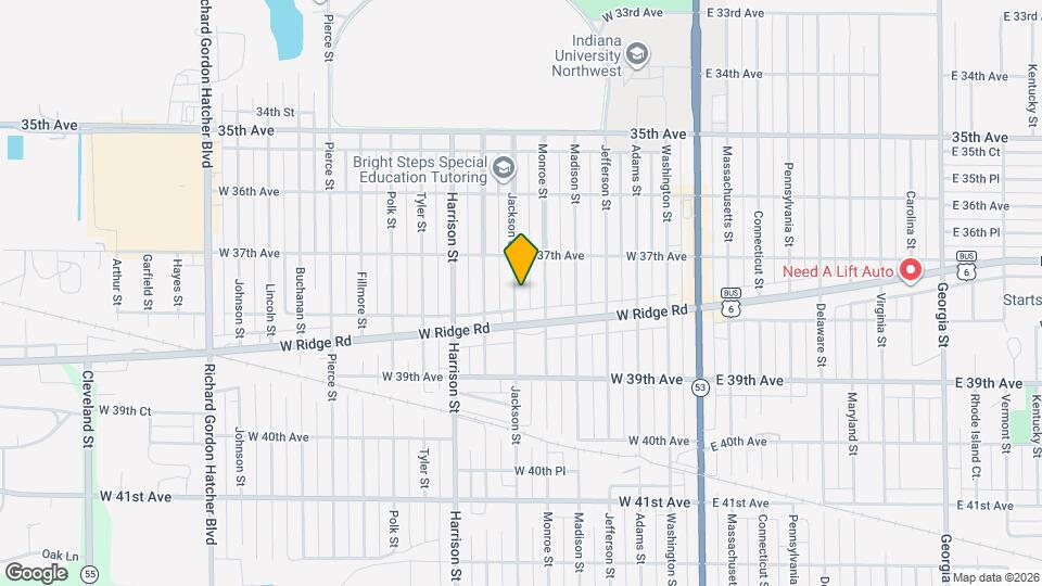 3761 Jackson St Map and Location Details