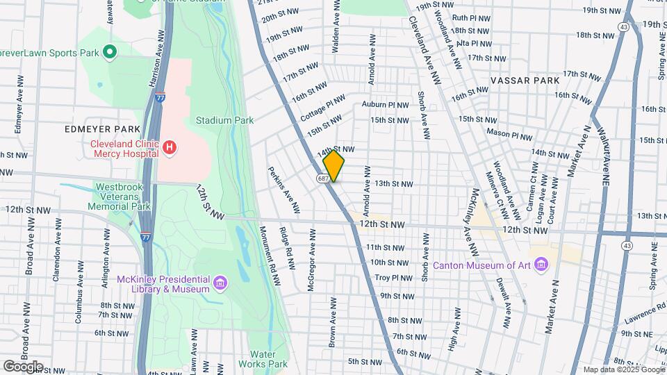 1256 Fulton Dr NW Mapa y Detalles de la Ubicación