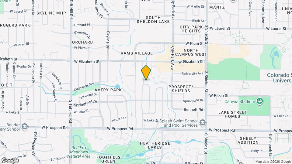 1140 S Bryan Ave Map and Location Details