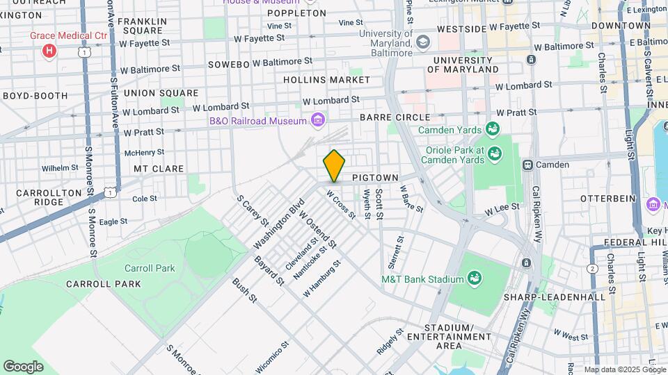 921 Washington Blvd Map and Location Details