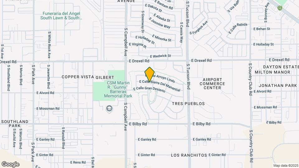 2134 E Calle Sierra Del Manantial Map and Location Details