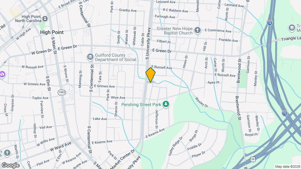 810 Richland St, Unit 810-B Map and Location Details