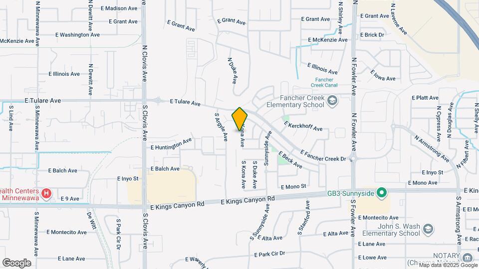 252 S Kona Ave Map and Location Details