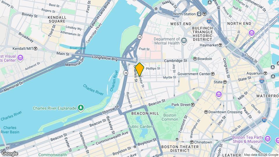 50 W Cedar St Mapa y Detalles de la Ubicación
