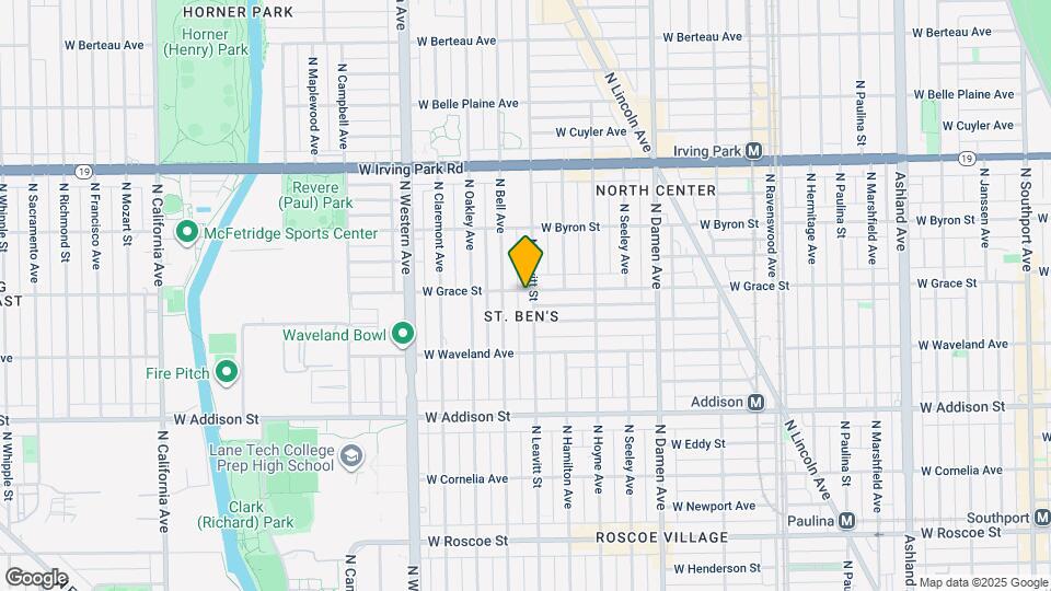 3756 N Leavitt St Map and Location Details
