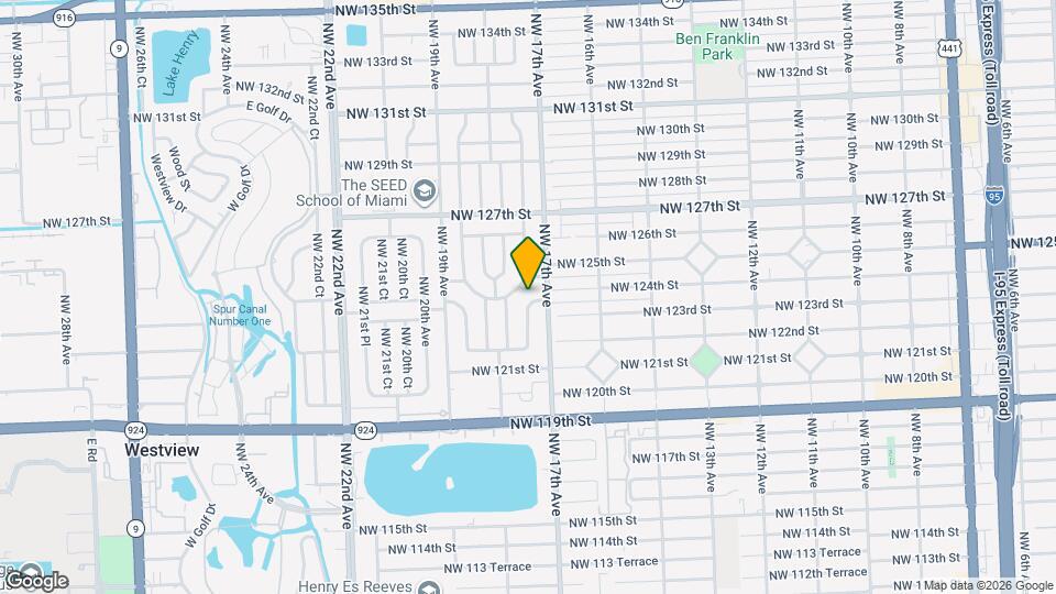 12330 NW 17th Ct Map and Location Details
