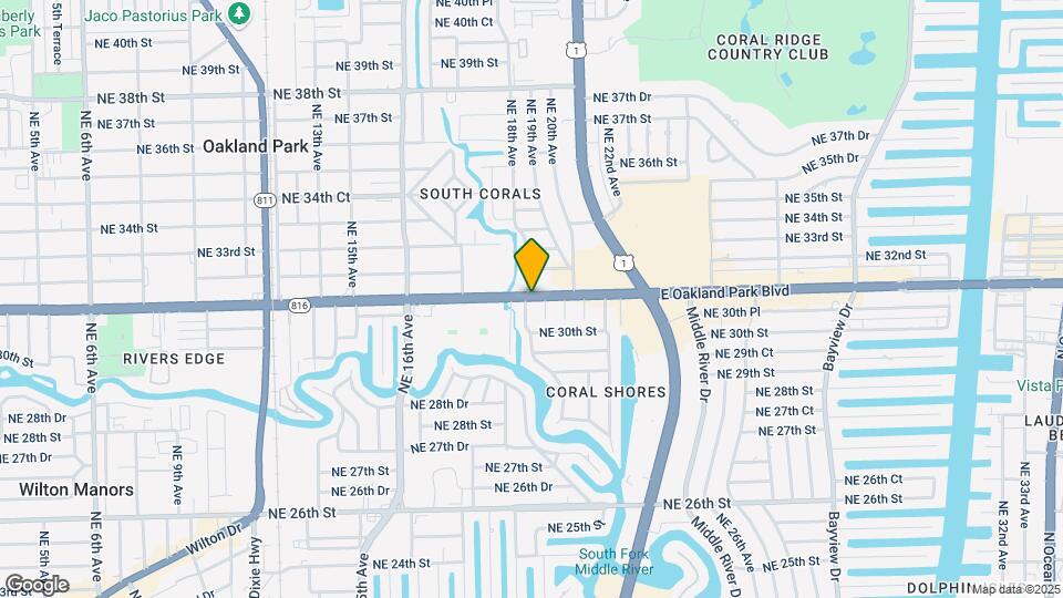 1816 E Oakland Park Blvd Map and Location Details