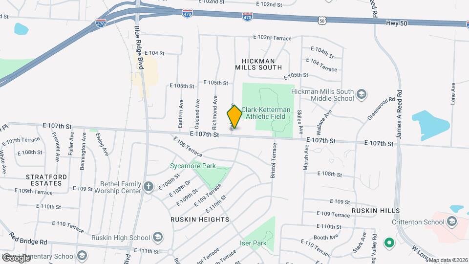 10623 Palmer Ave Map and Location Details