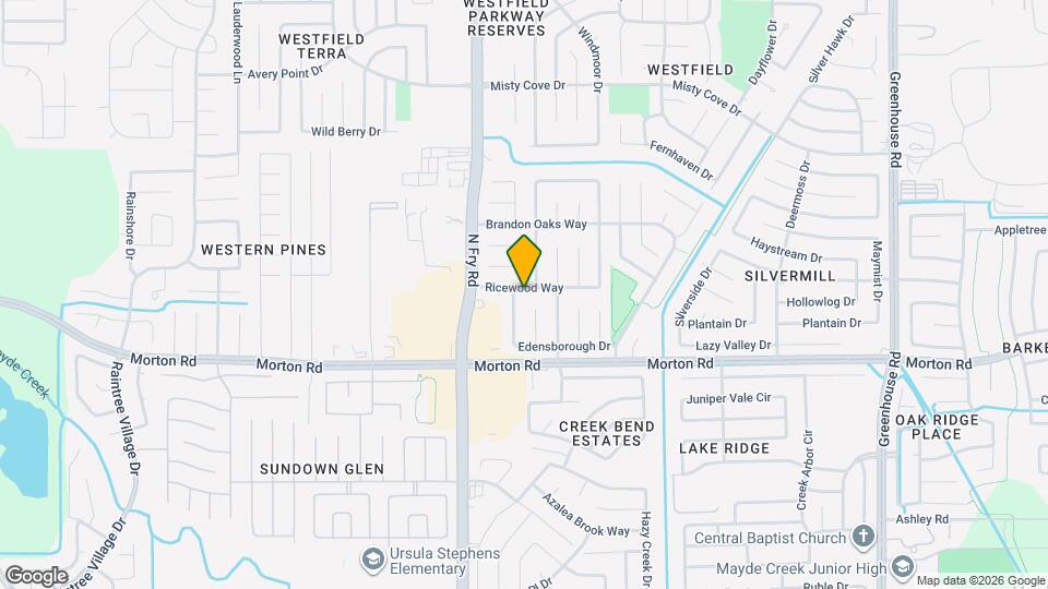 19927 Ricewood Way Map and Location Details